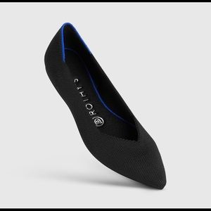 Rothy’s Black Solid Pointed Toe Flat -SZ 9W